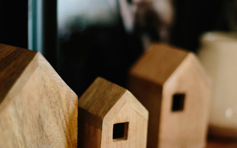 Casas de madera en miniatura